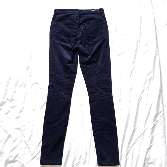 Citizens of Humanity | Dark navy blue Velour velvet, rocket high skinny Jean - Picture 8 of 13